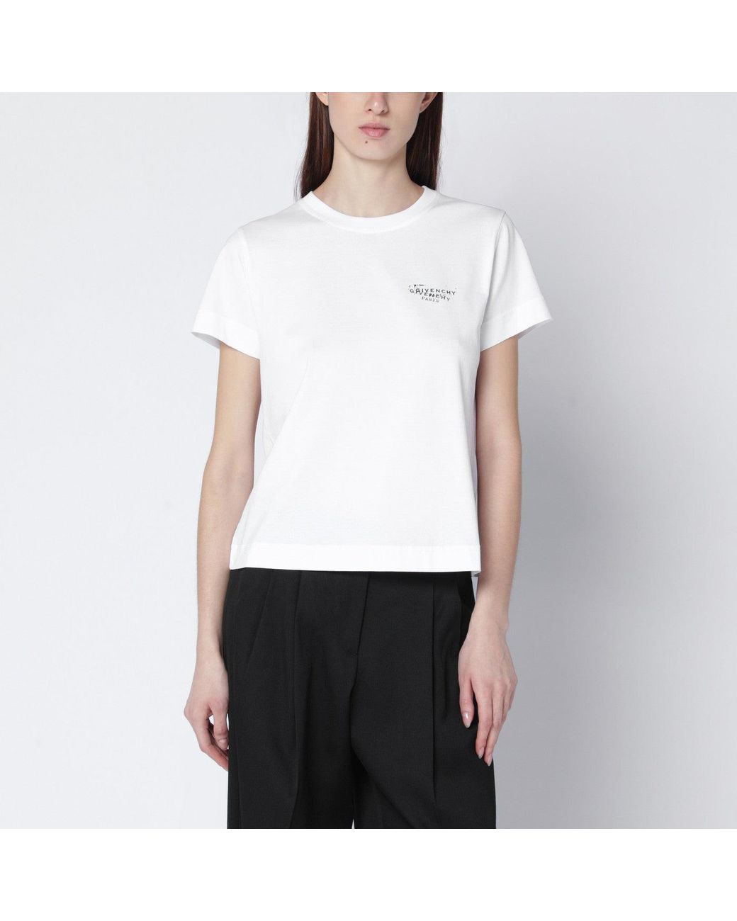 Givenchy White T-Shirt With Logo Print
