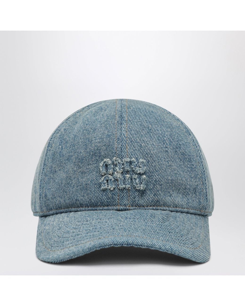 Miu Miu Blue Denim Cap
