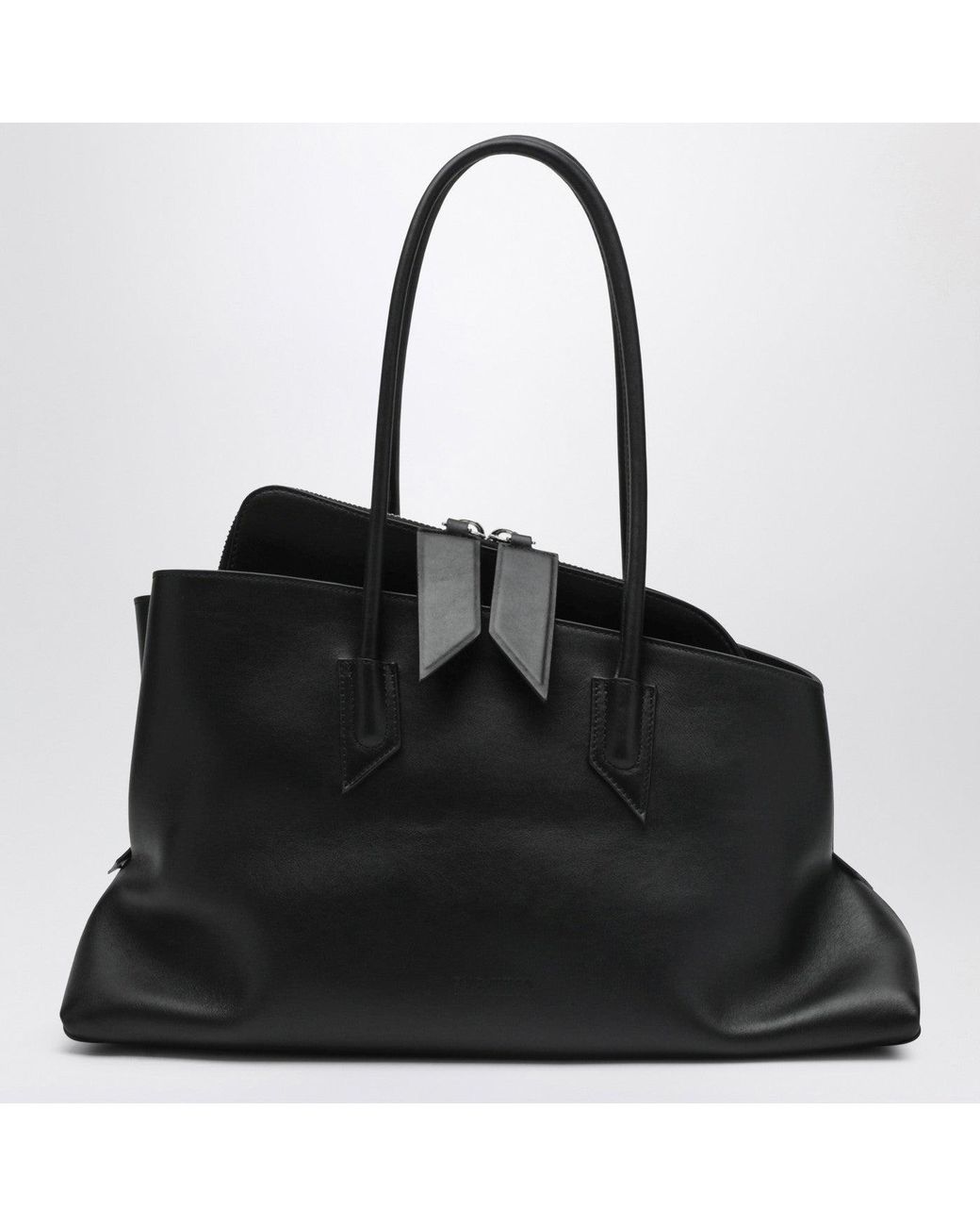 The Attico Black La Passeggiata Medium Bag