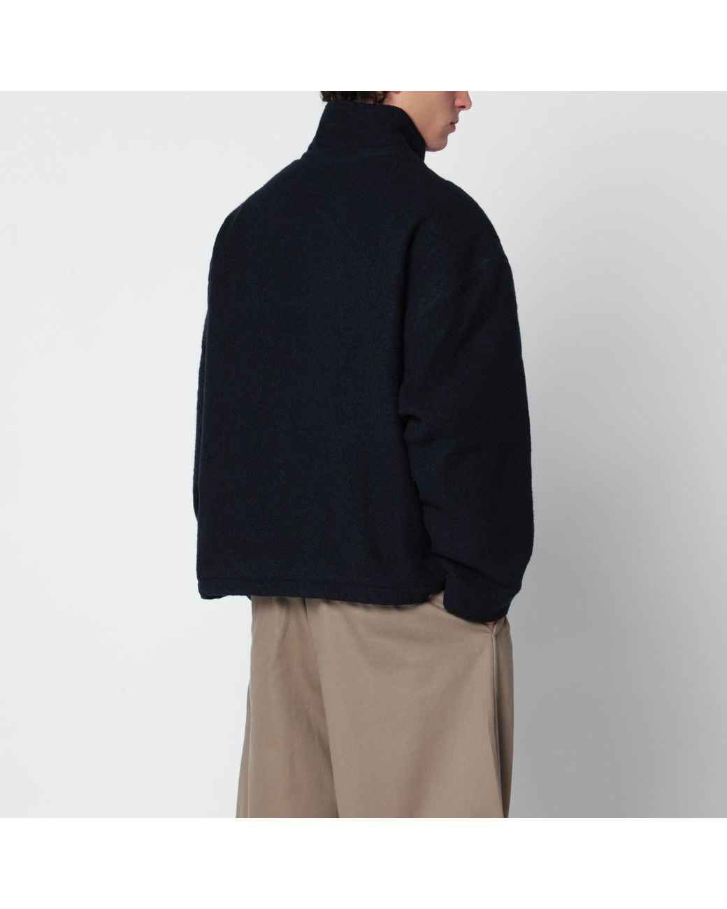 YMC Black Zip-Up Wool Jacket for men