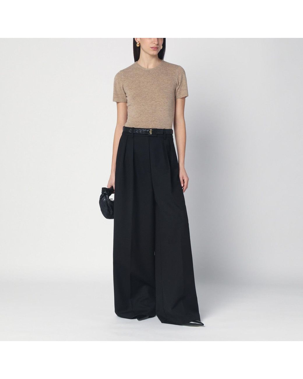 THE GARMENT Natural Camel Colour Como Sweater In Wool