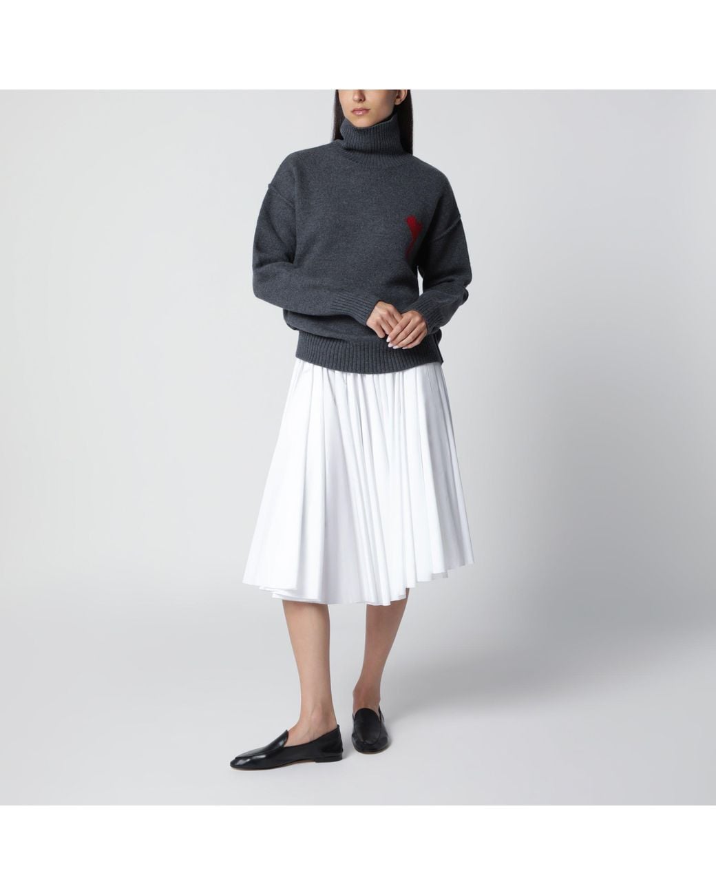 AMI Blue Ami De Coeur Sweater