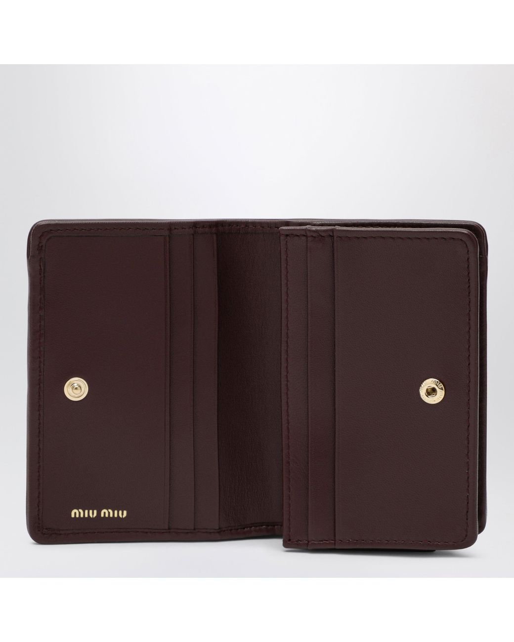Miu Miu Brown Compact Wallet