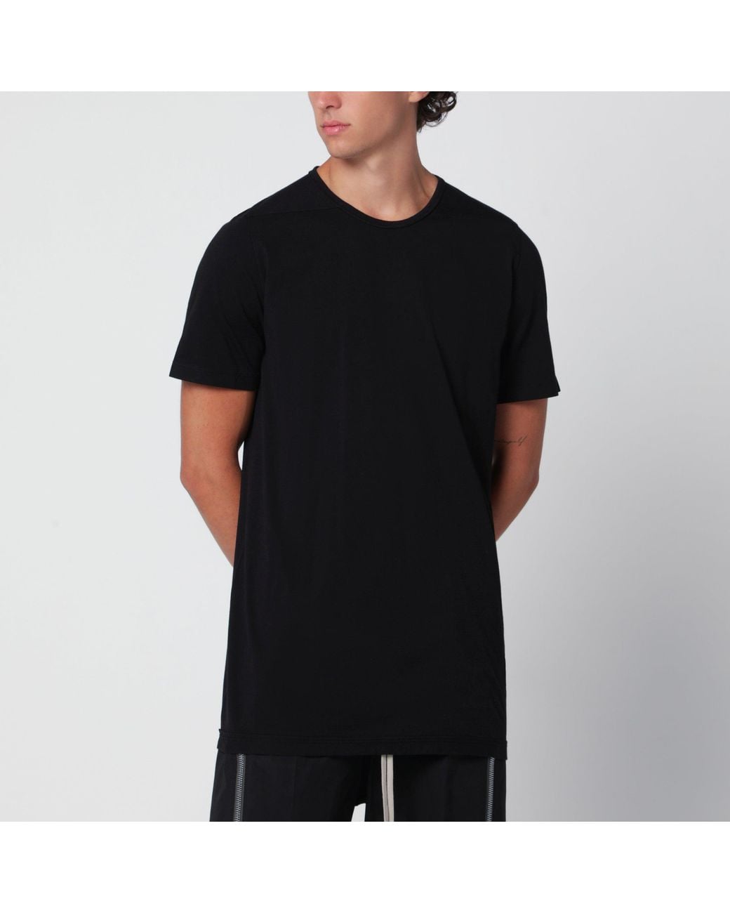 Rick Owens Black Level Organic Cotton Jersey T-Shirt for men