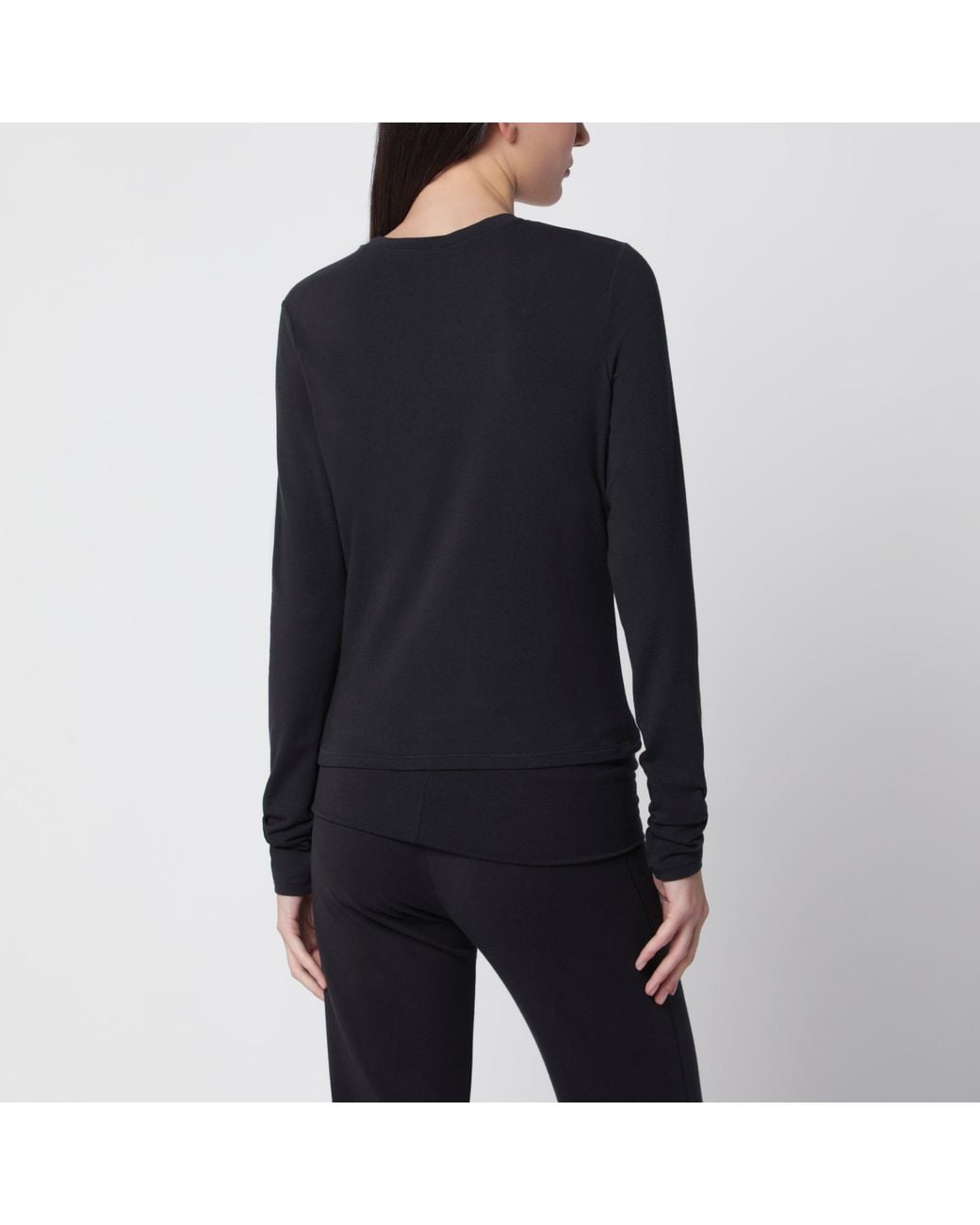 Skims Black Charcoal Long-Sleeved T-Shirt