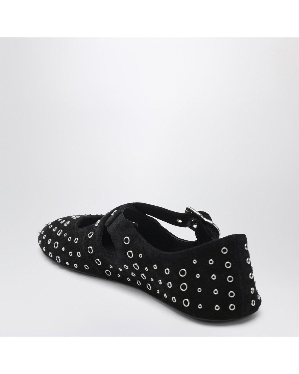 Alaïa Black Flat Ballerinas