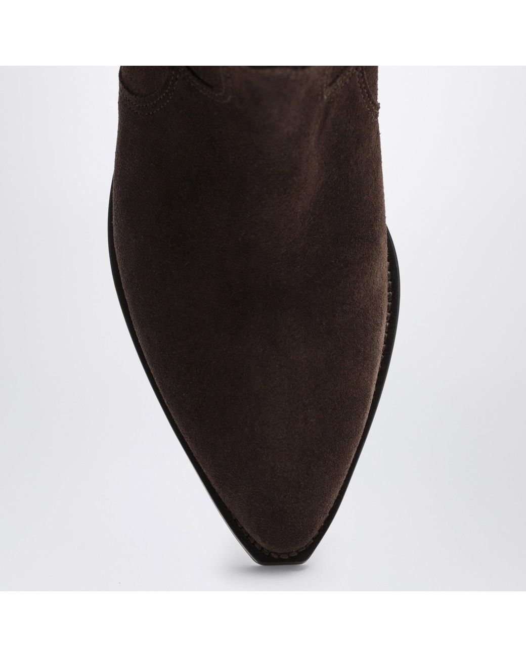 Isabel Marant Black Dewina Suede Cowboy Boots
