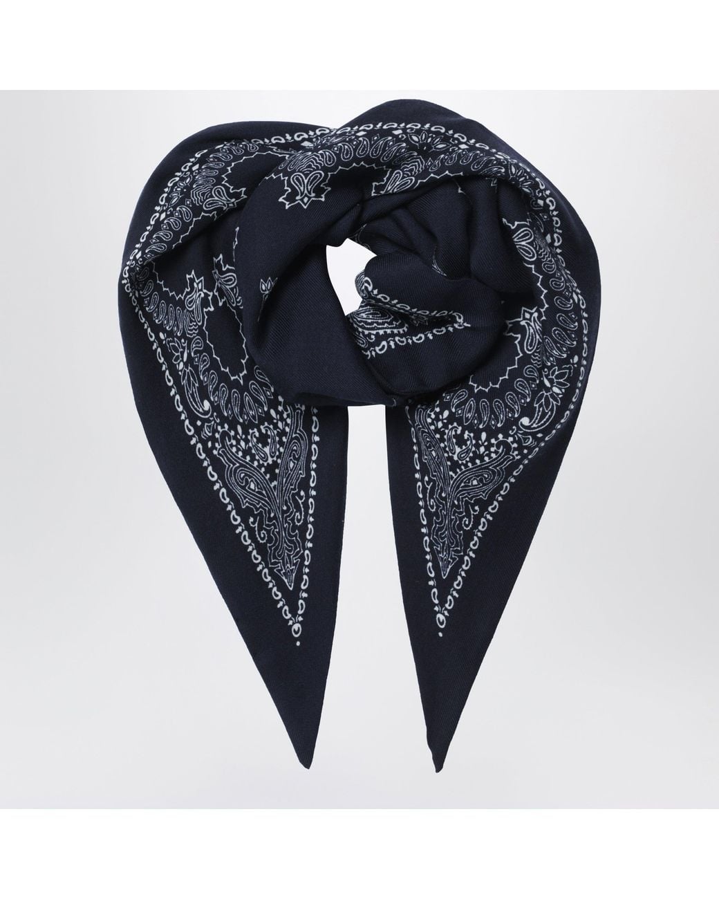 Destin Blue Triangular Bandana Scarf