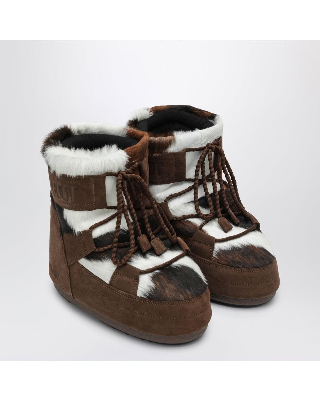 Moon Boot Brown Icon Low Archive 1985 Pony Hair Mini Boots