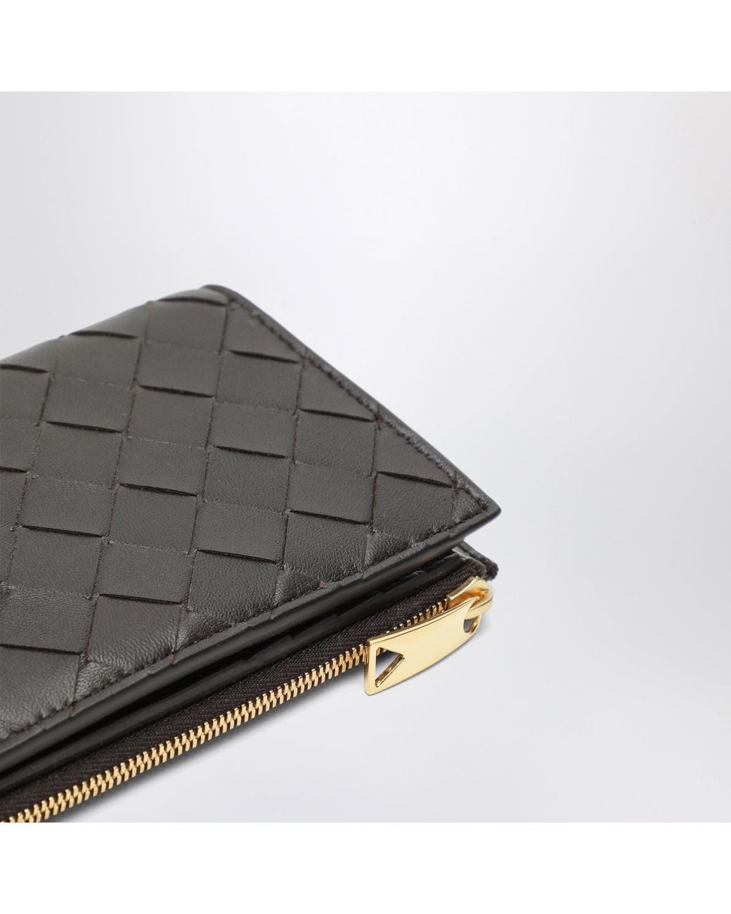 Bottega Veneta Black Fondant Medium Bi-Fold Wallet