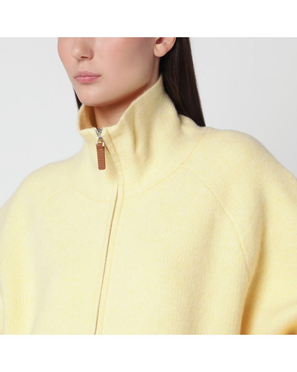 Guest In Residence Natural Zip-Up Cardigan