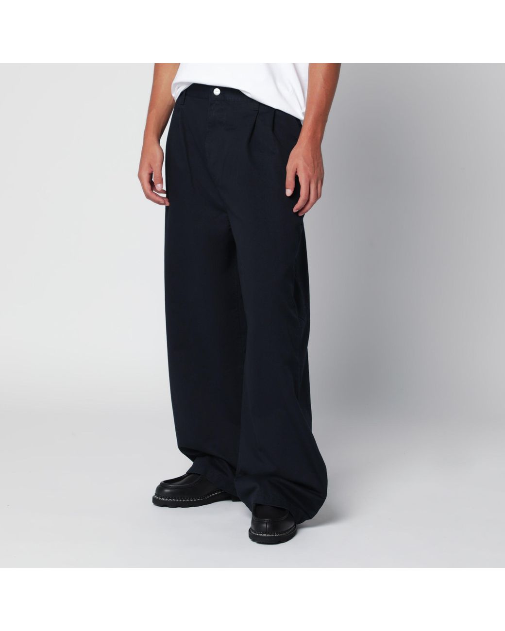Carhartt Black Brockman Dark Cotton Twill Pants for men