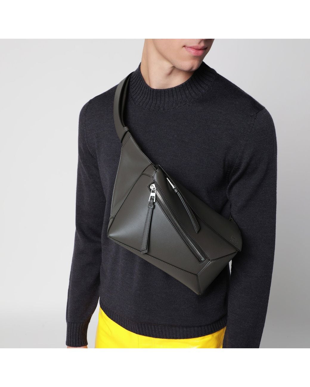 Loewe Black Puzzle Small Belt Bag for men