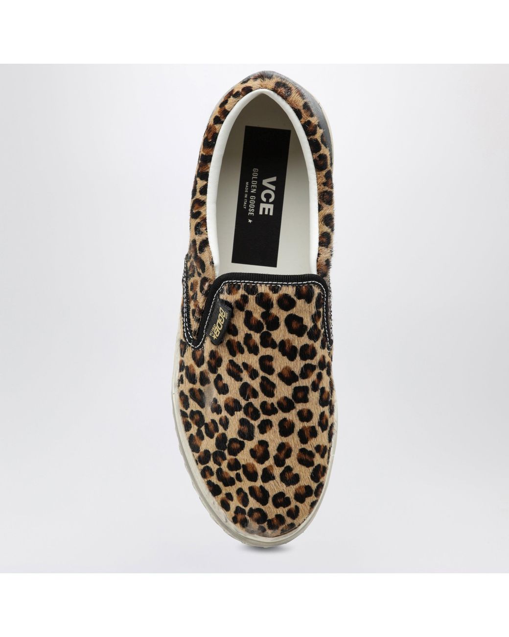 Golden Goose Deluxe Brand Black Vce Penstar Sneakers Mit Leopardenmuster
