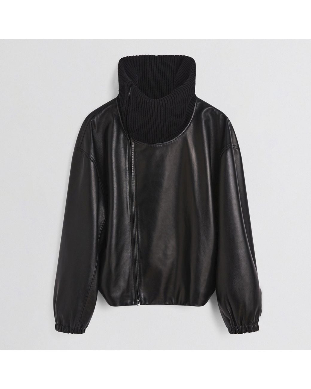 Phoebe Philo Black Rib Neck Jacket