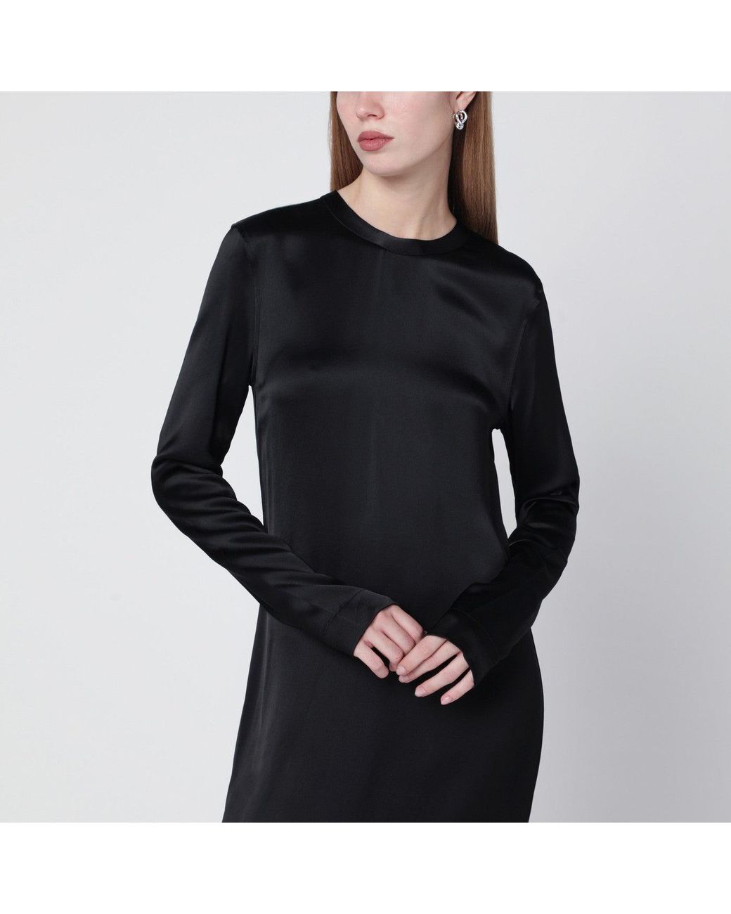 Totême Black Midi Dress