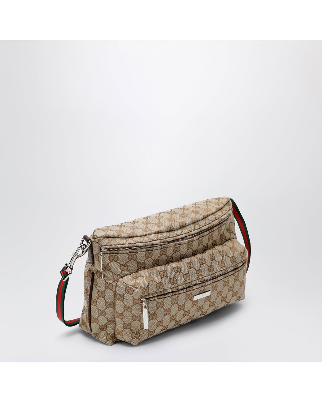 Gucci Metallic Tag Medium Gg Canvas Crossbody Bag for men