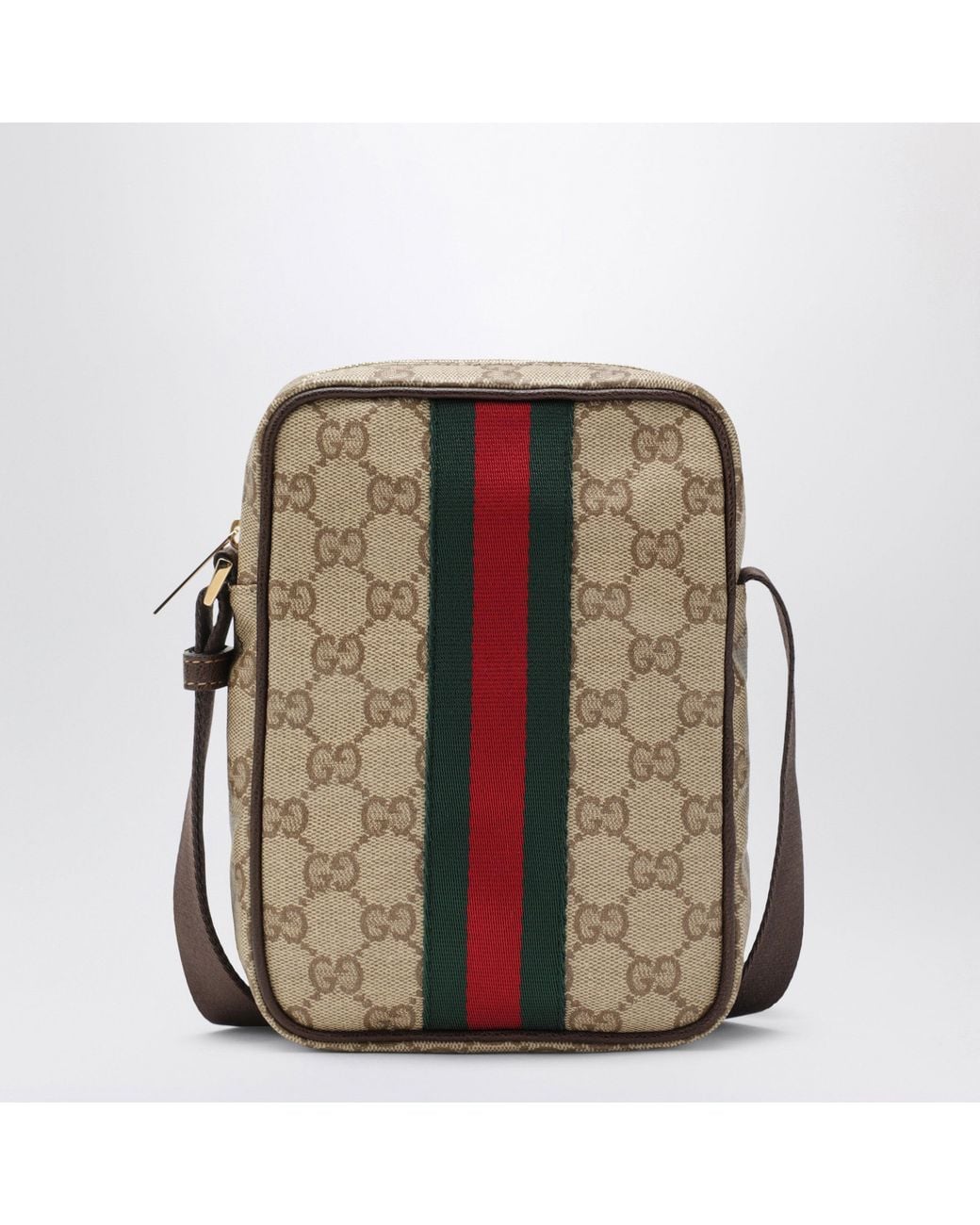 Gucci Natural Mini Gg Bag With Web Stripe for men