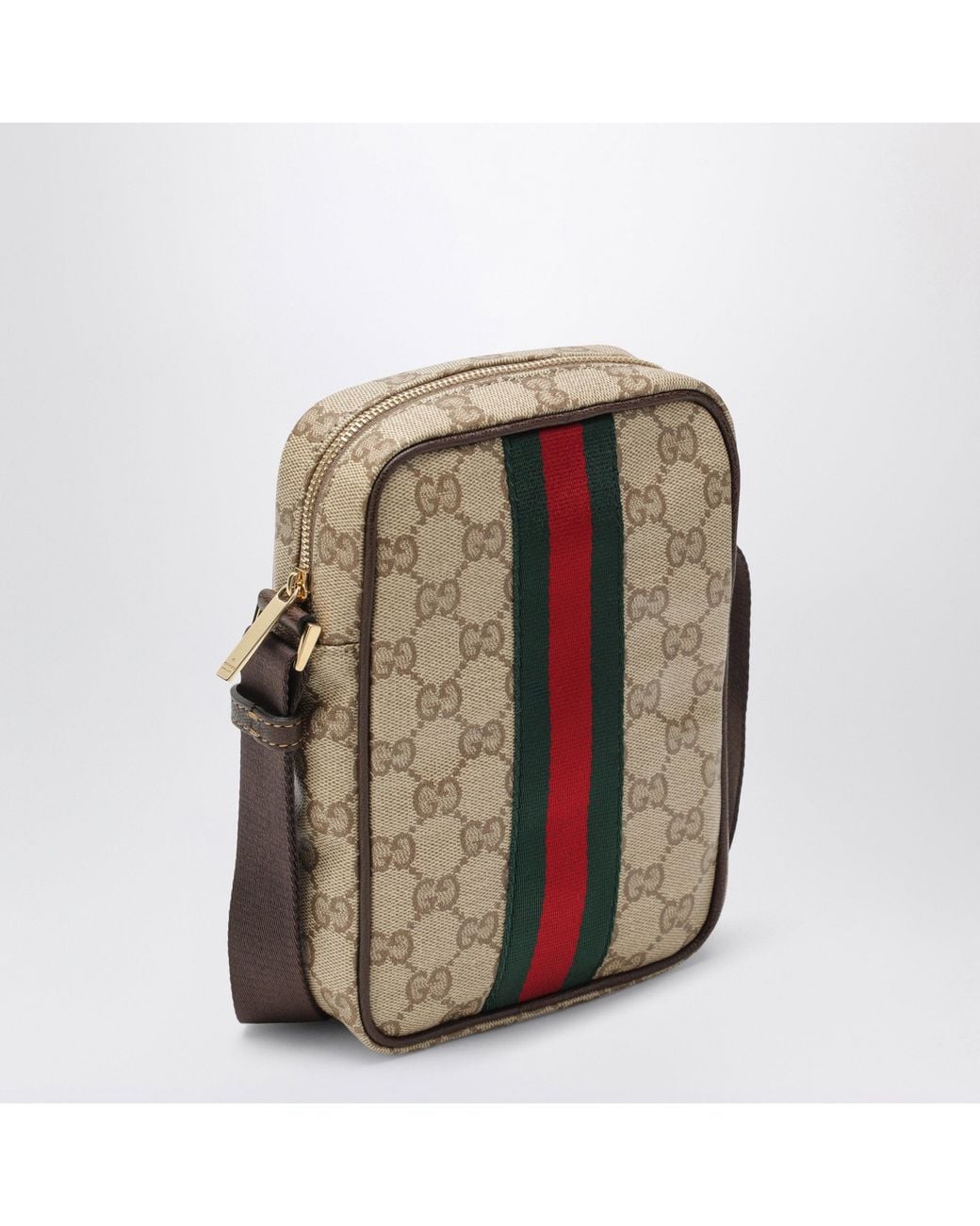 Gucci Natural Mini Gg Bag With Web Stripe for men
