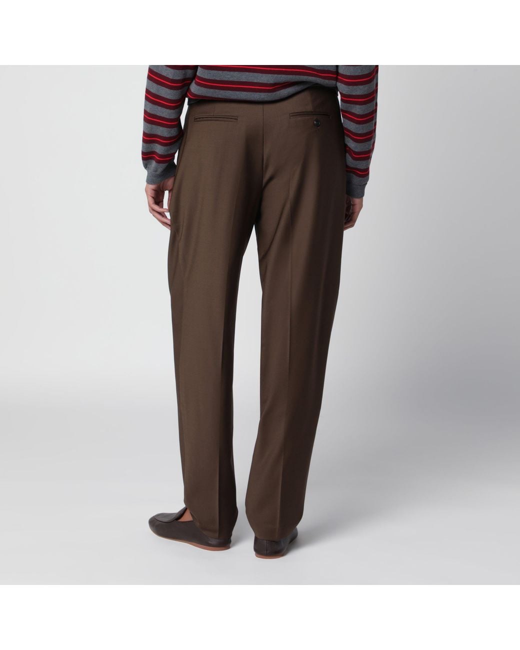 Cordera Brown Chestnut Carrot Trousers