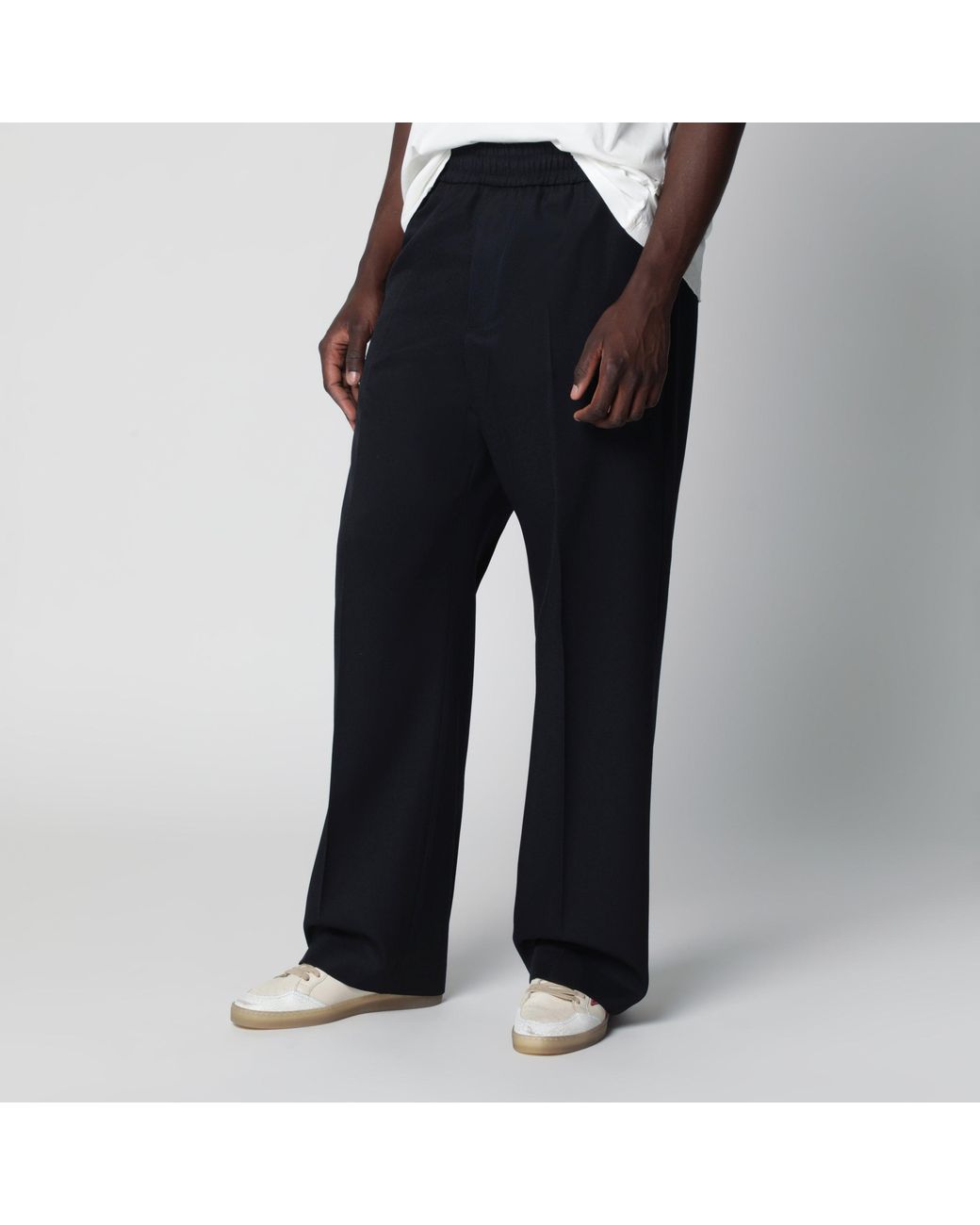 Golden Goose Deluxe Brand Black Straight-Leg Trousers for men