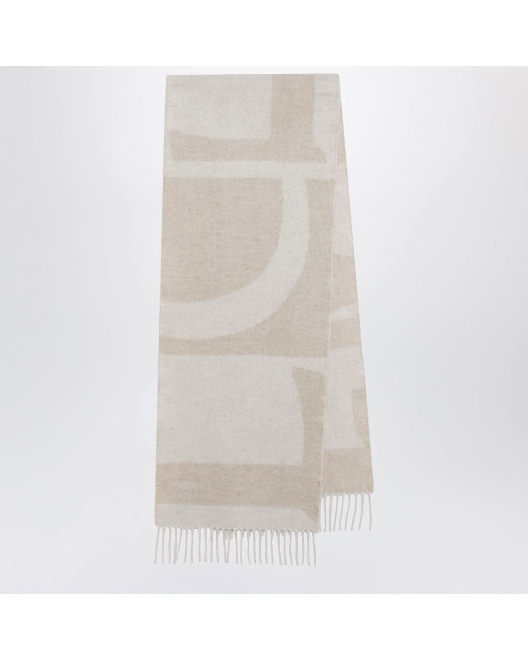 Loewe Natural Logo Jacquard Cashmere Scarf