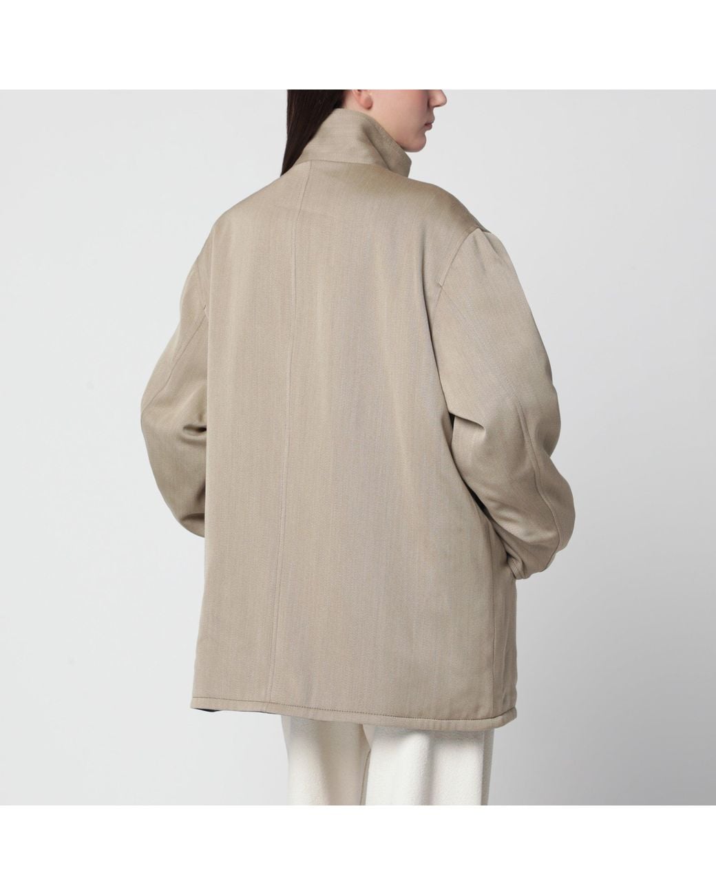 Auralee Natural Reversible Short Coat