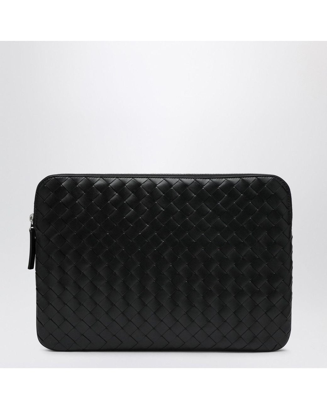 Bottega Veneta Black Getaway Intrecciato Document Holder for men
