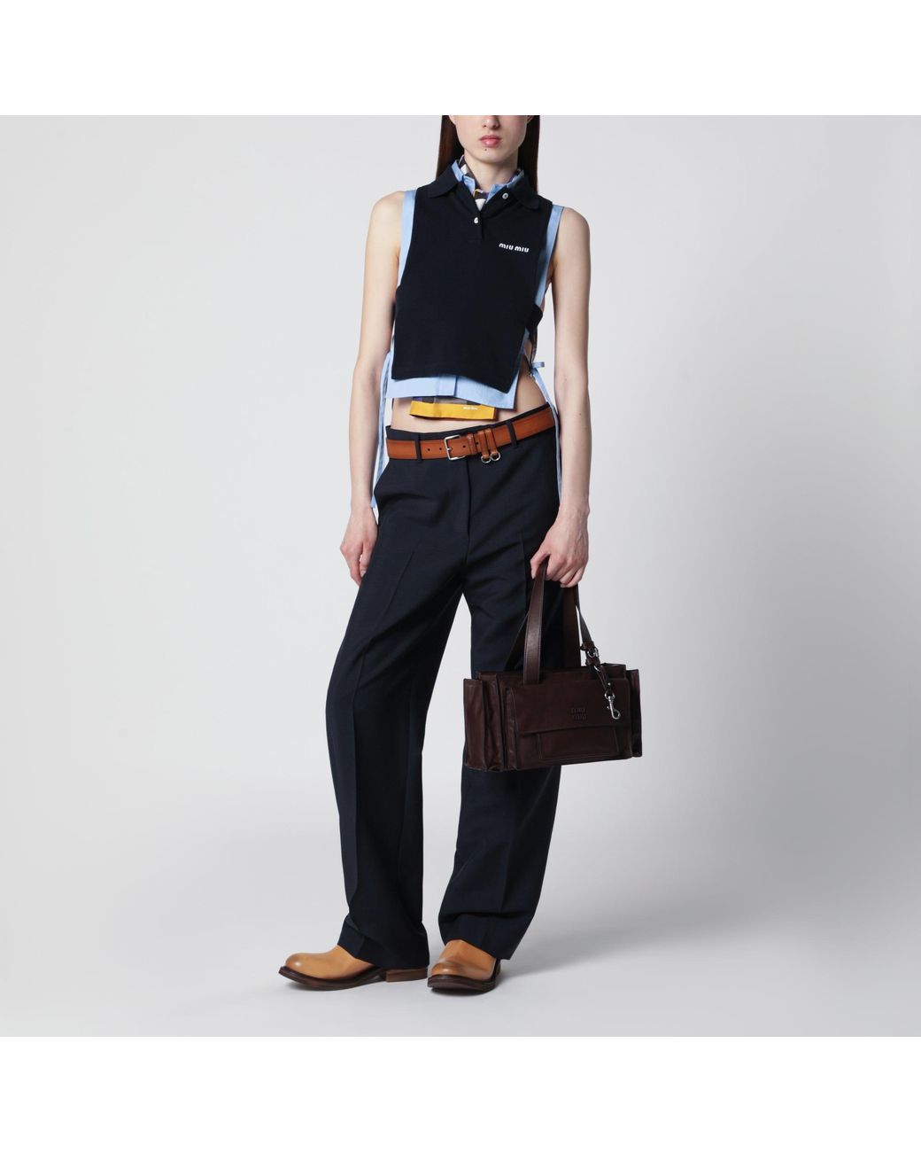 Miu Miu Black Utilitaire Shopping Bag