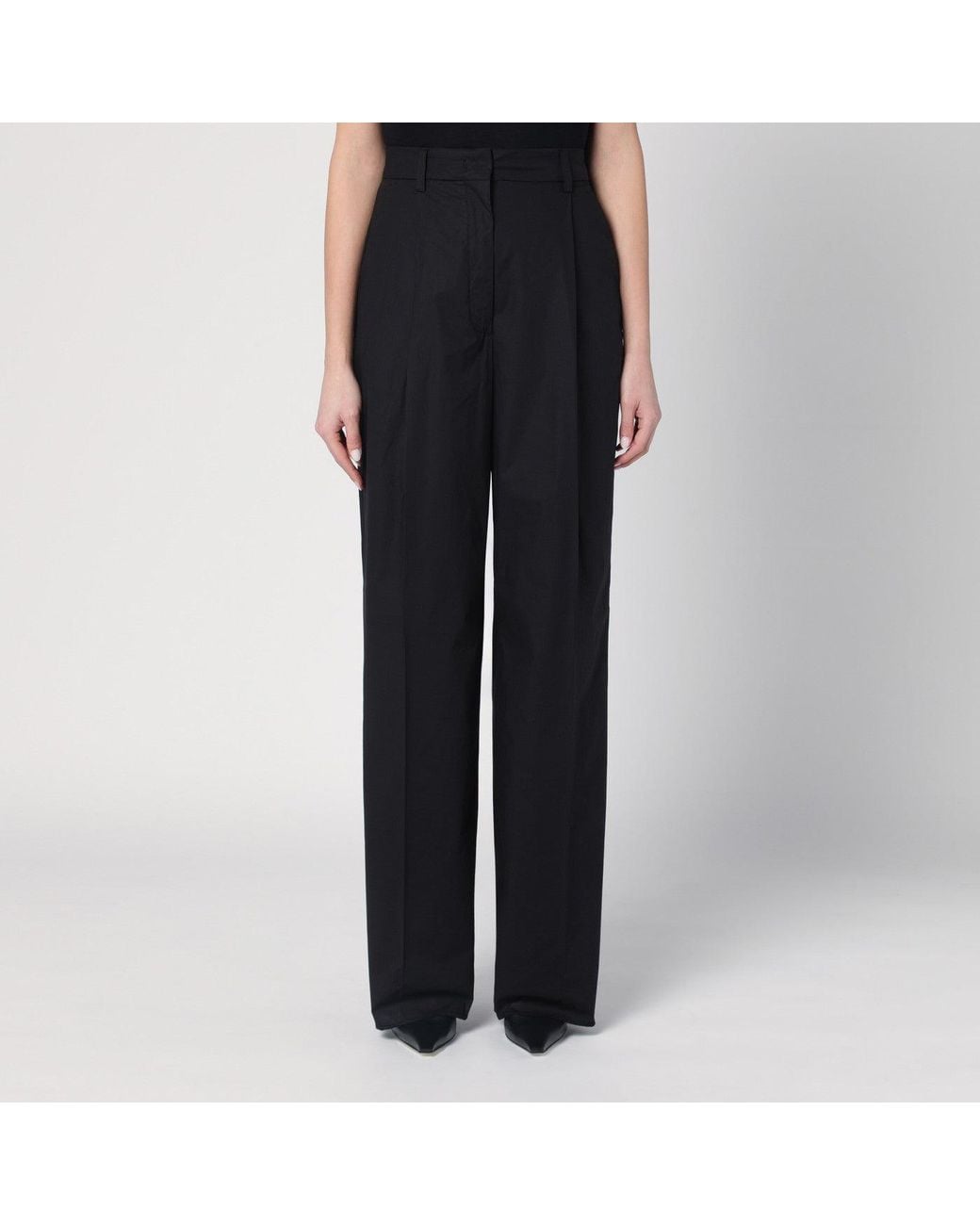 Thelatest Black Wide Axel Trousers