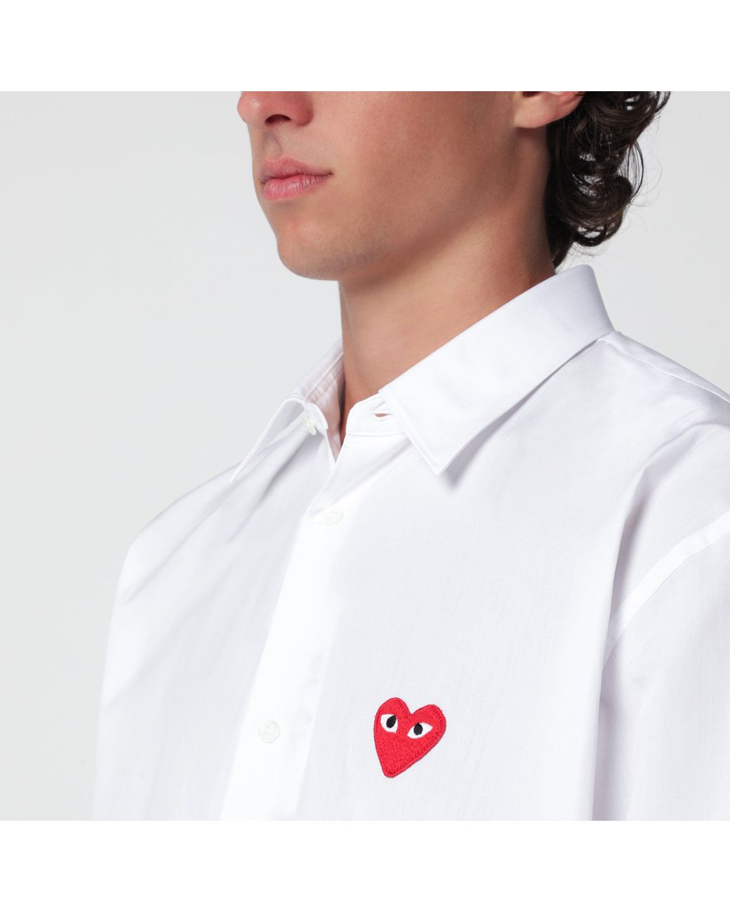 COMME DES GARÇONS PLAY White Shirt Cotton Shirt for men