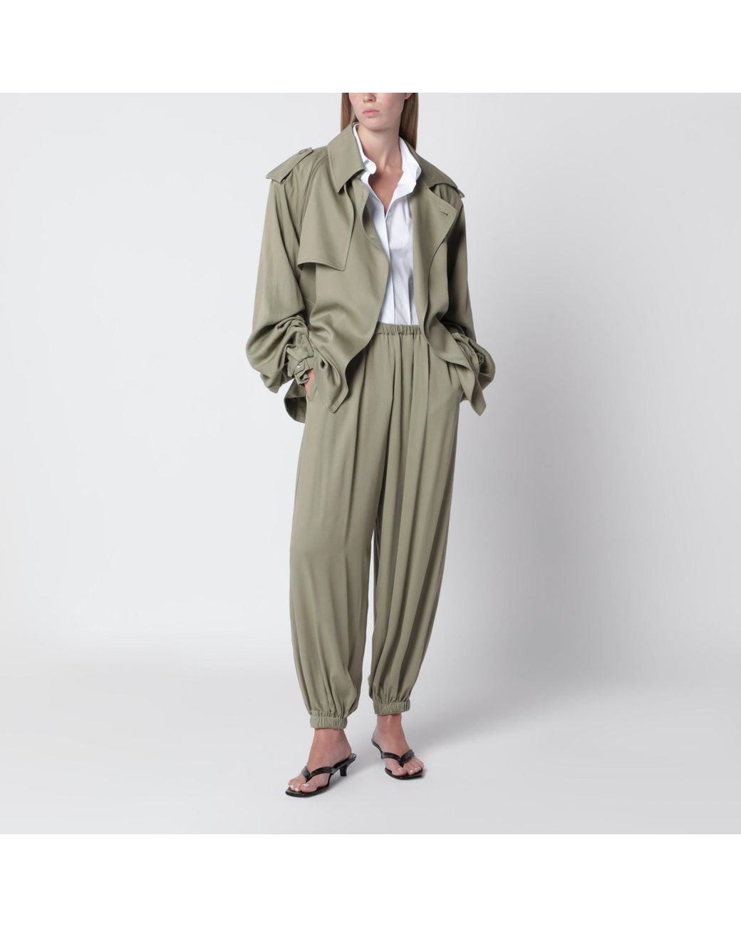 Max Mara White Cotton Shirt With Logo