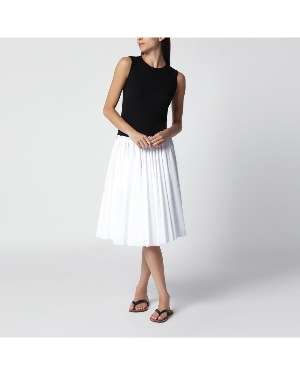 Flore Flore Black Esmé Lw Organic Cotton Tank Top