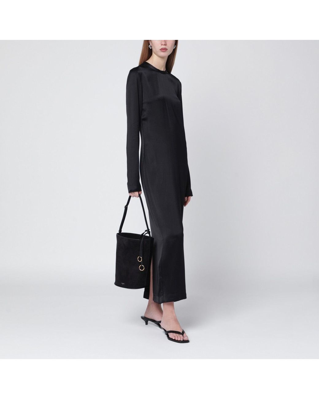 Totême Black Midi Dress
