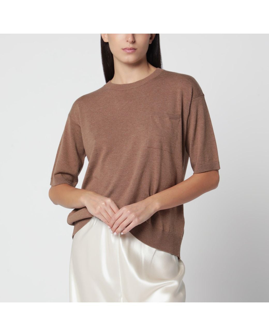 Max Mara Brown Aurelia Camel-Colored Wool Sweater