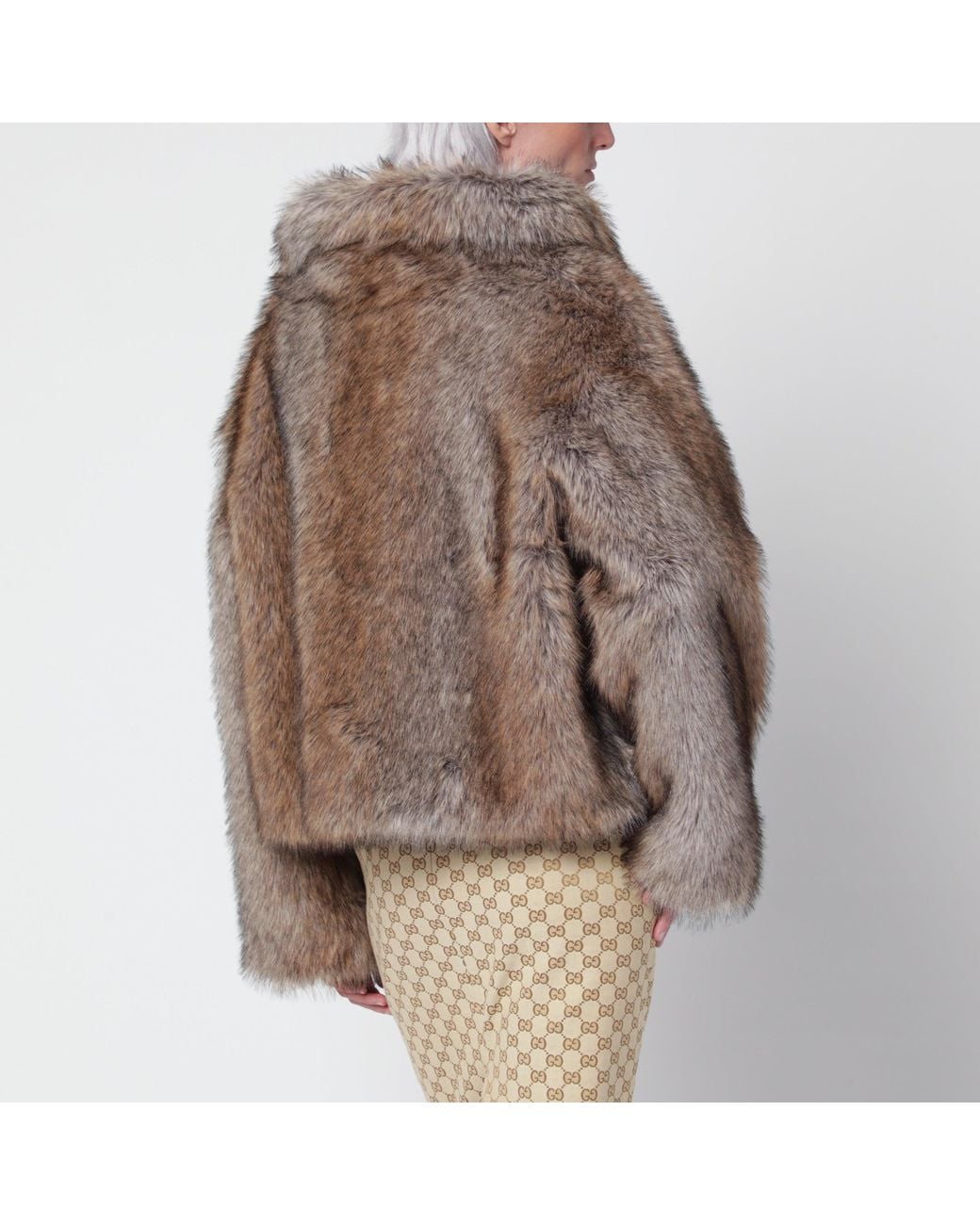 BB COUTURE Brown Brigitte Poncho