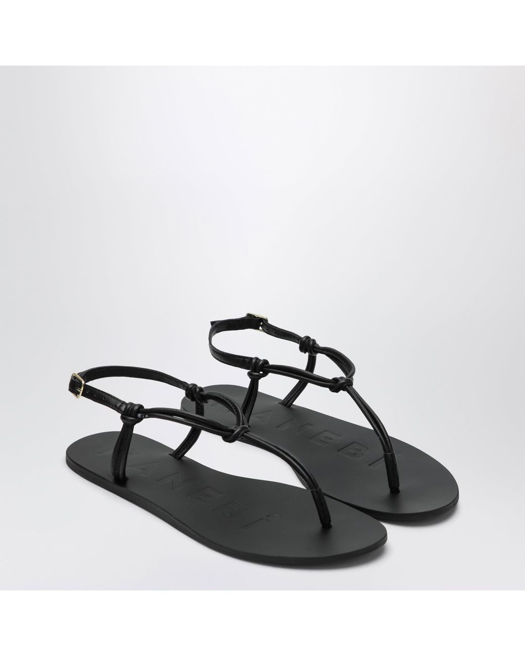 Manebí Brown Leather Flip-Flops