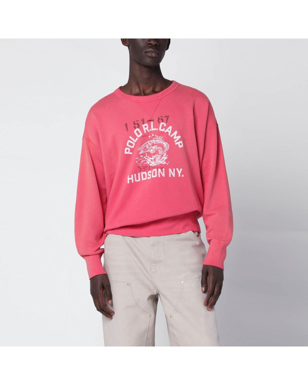 Polo Ralph Lauren Red Light Sweatshirt With Logo Print for men
