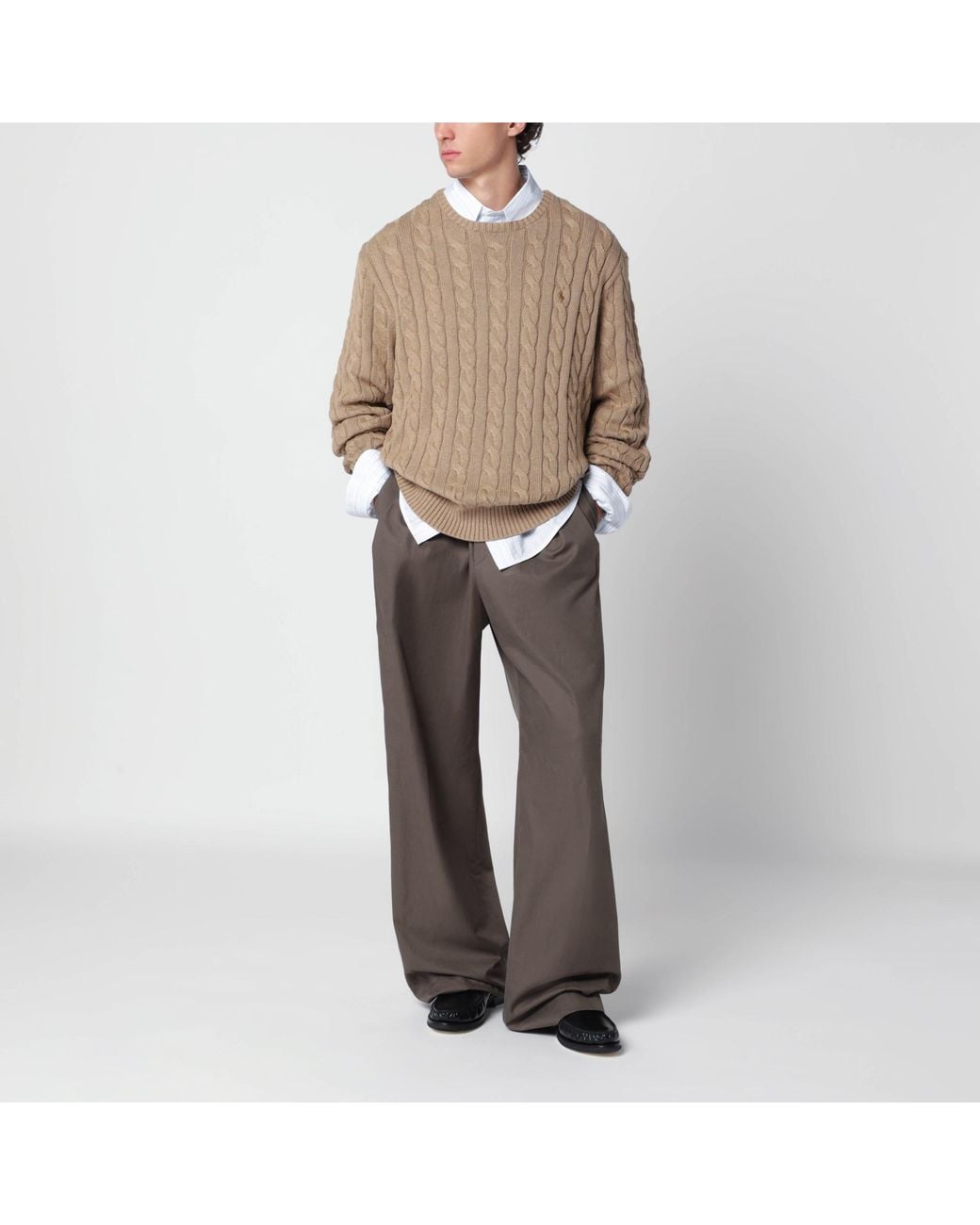 Polo Ralph Lauren Natural Cable-Knit Jumper for men