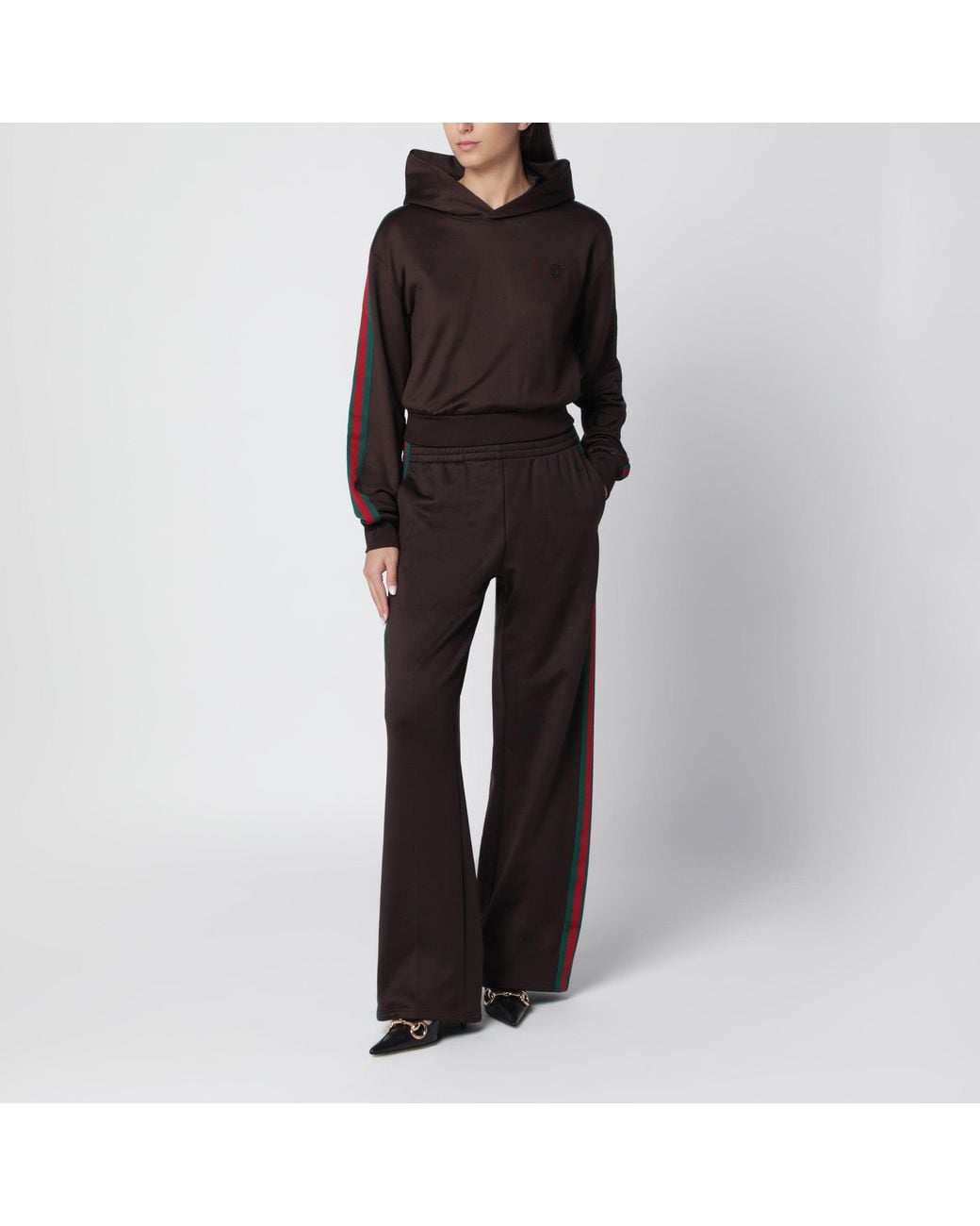 Gucci Black Deep Chocolate Leisure Trousers