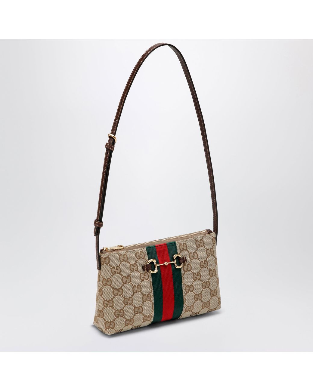 Gucci Natural Gg Fabric Shoulder Bag