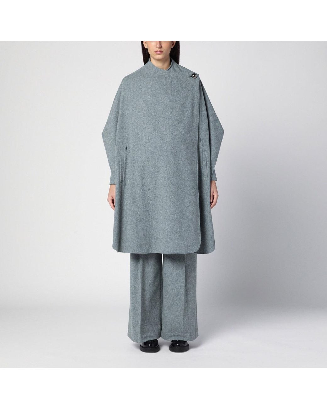 THE GARMENT Gray Wool-Blend Cape