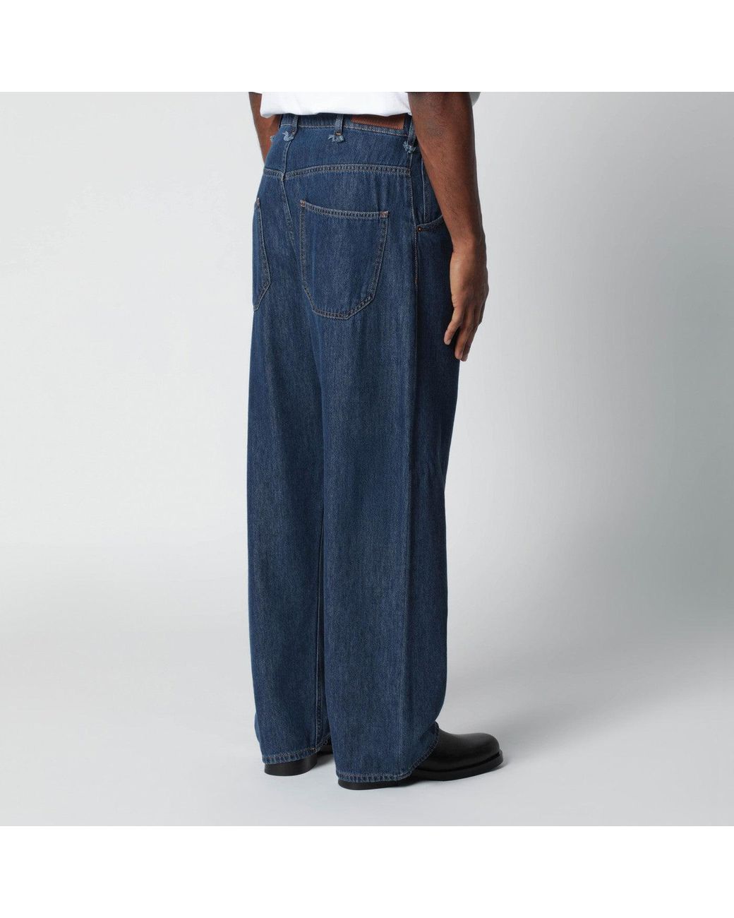 DARKPARK Blue Cotton Blend Jeans for men