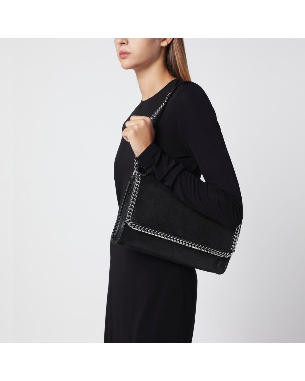 Stella McCartney Black Falabella Messenger Bag