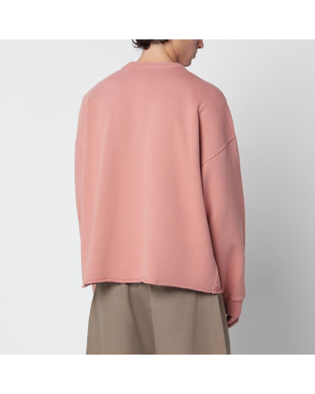 YMC Pink Cotton Crew-Neck Sweatshirt for men