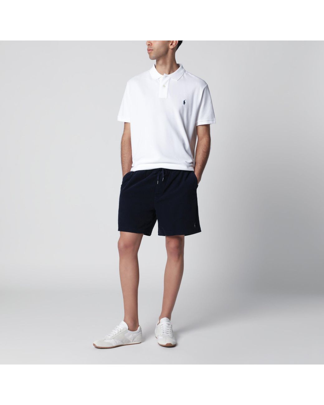 Polo Ralph Lauren Blue Ribbed Classic-Fit Shorts for men