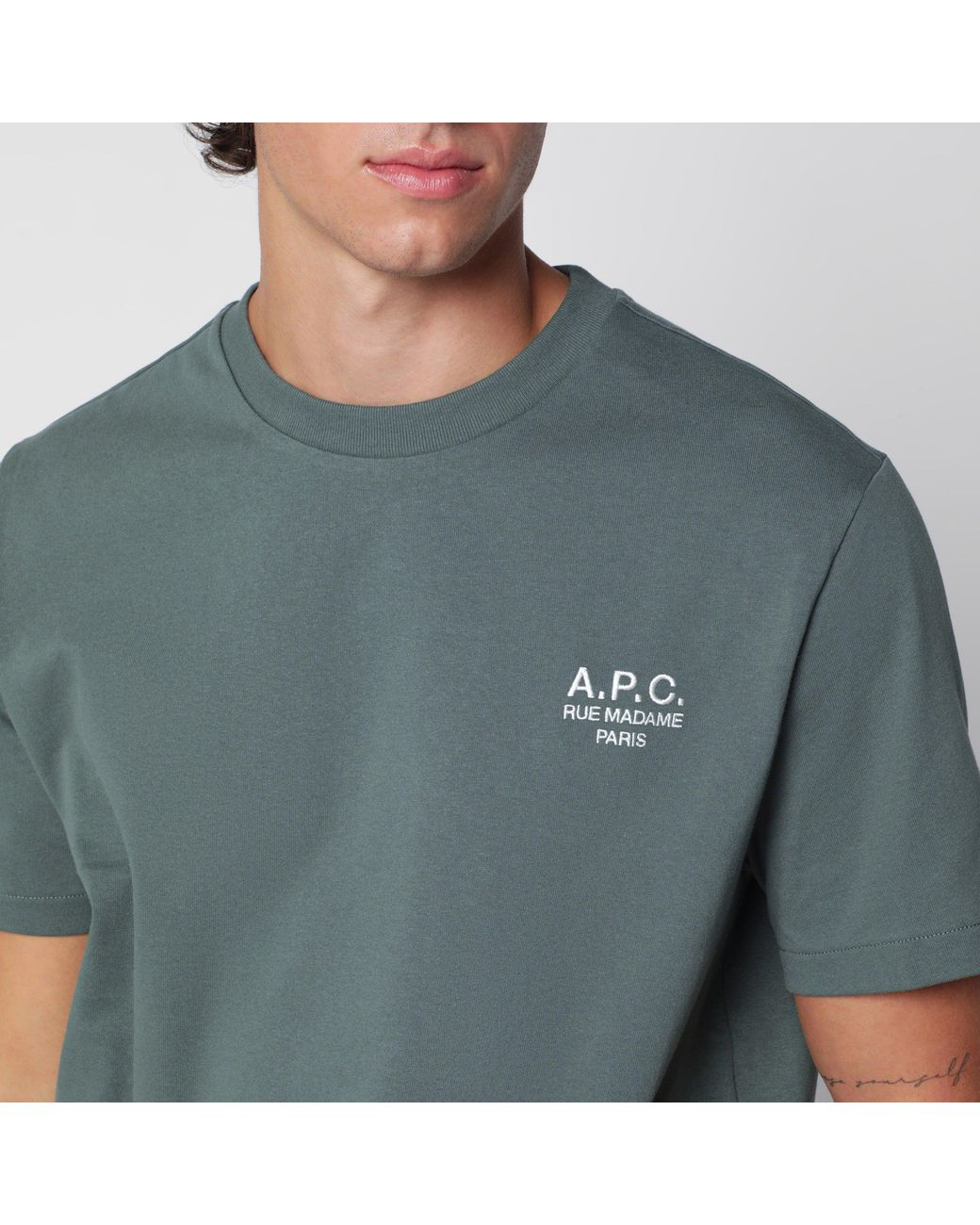 A.P.C. Gray Rue Madame T-Shirt for men