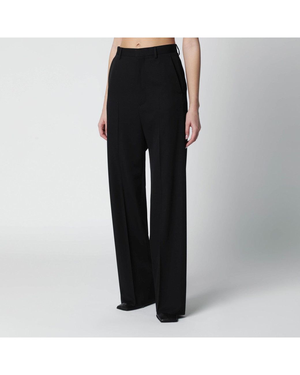 Balenciaga Black Wool Trousers