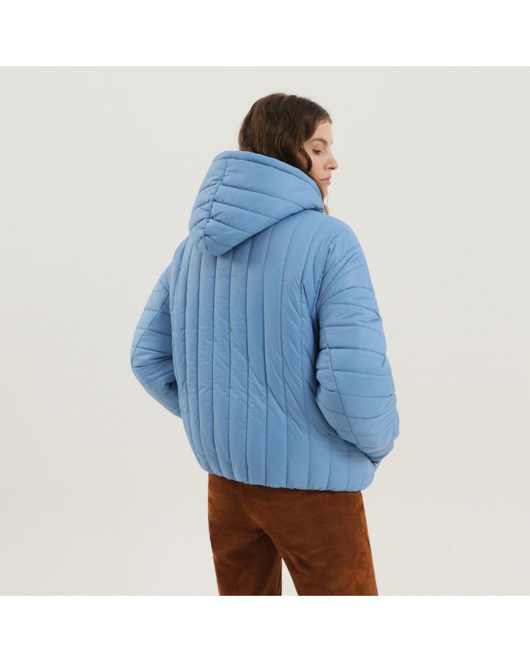 1989 STUDIO Blue Quilted Down Jacket