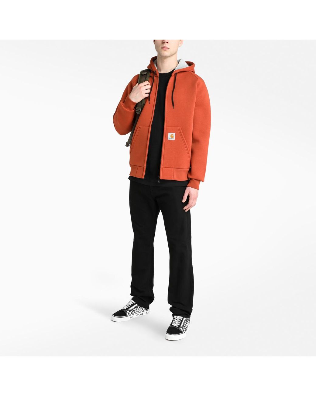 Carhartt WIP Car-lux Hooded Jacket in Orange for Men | Lyst